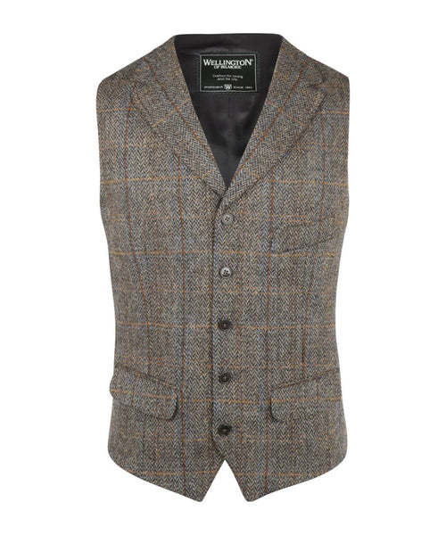 Harris Tweed Gilet | Groen
