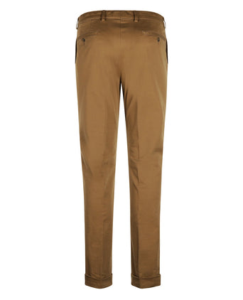 Pantalon Blackpool Bandplooi met Omslag | Bruin