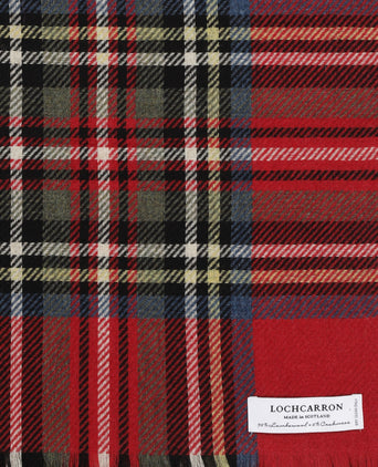 Sjaal lamswol met cashmere | Rood