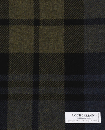 Sjaal lamswol met cashmere | Groen