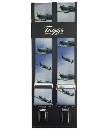 Elastische bretels met clips | Blauw