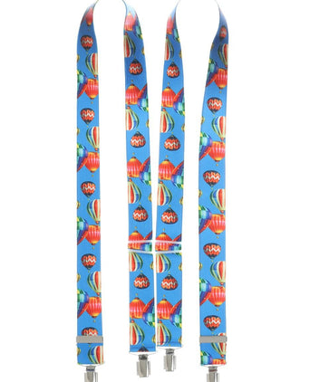 Elastische bretels met clips | Blauw