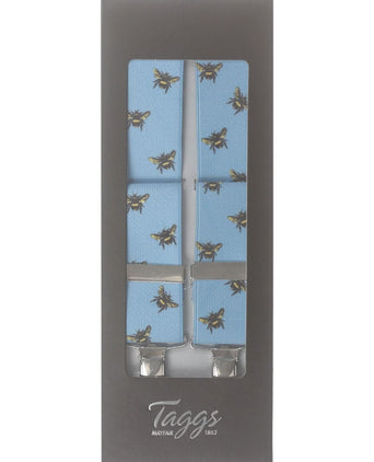 Elastische bretels met clips | Denim Blauw