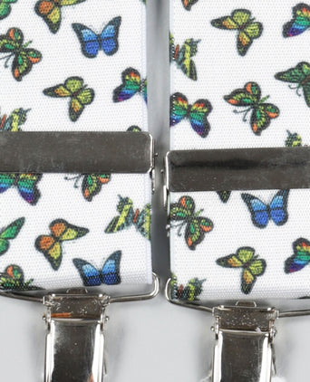 Elastische bretels met clips | Wit