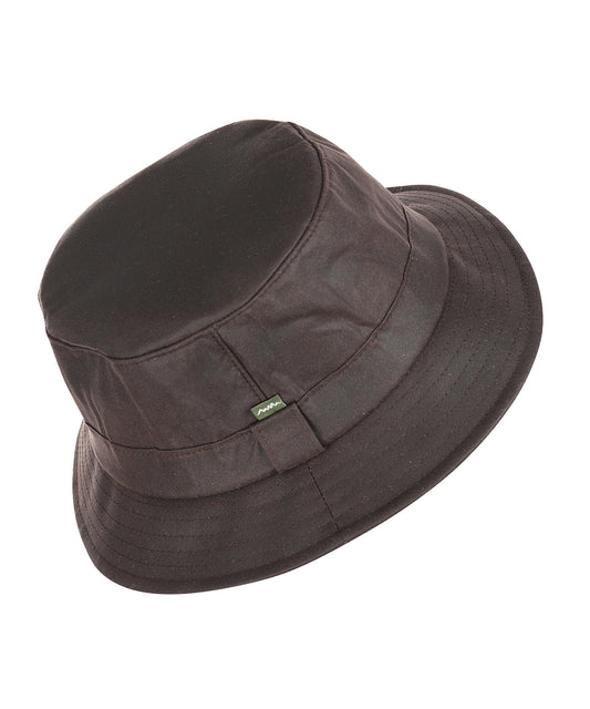Waxed Bucket Hat | Brown