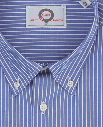 Elliot Shirt Button Down Lange Mouw | Blauw