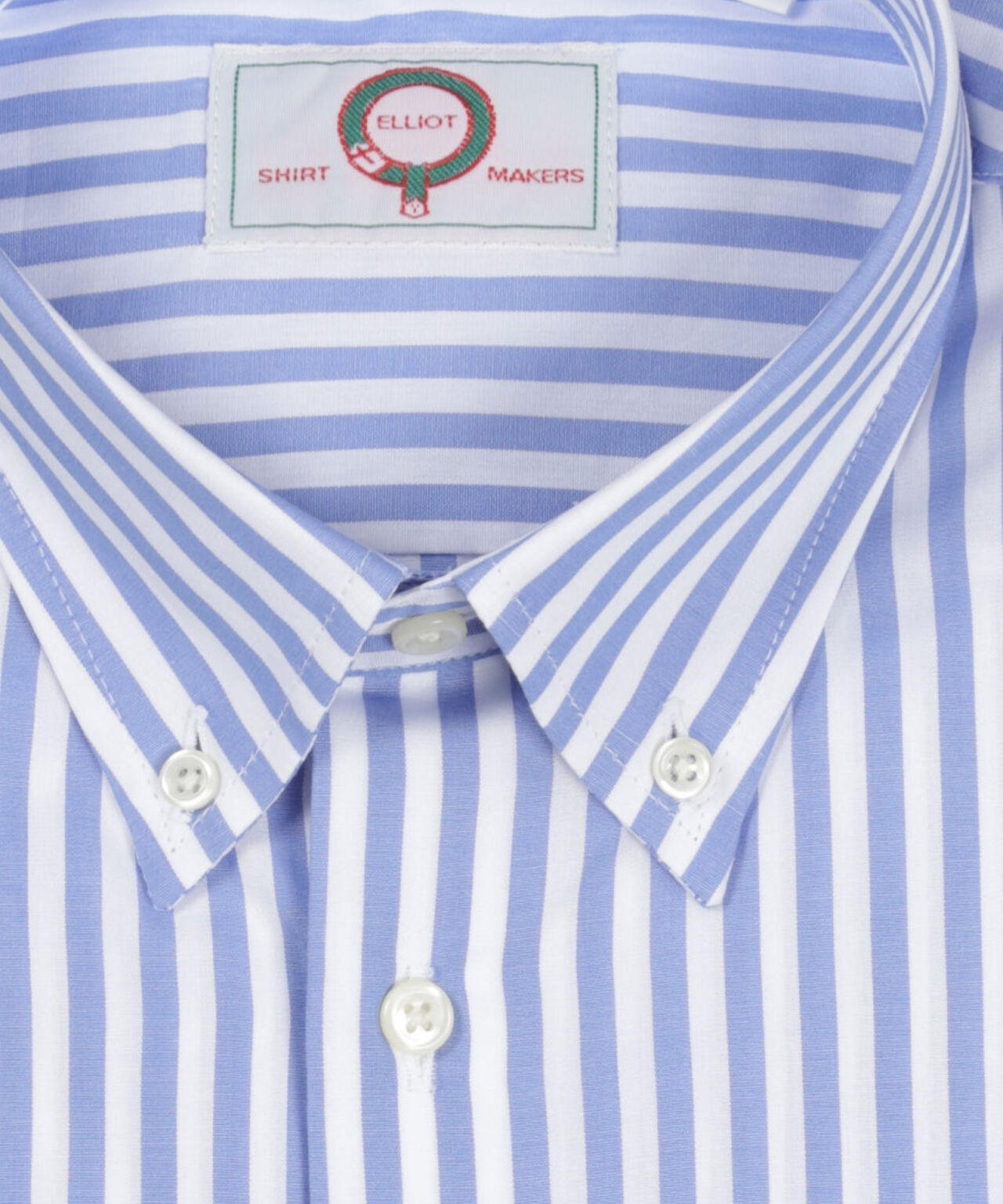 Shirt Button Down | Licht Blauw Streep Breed