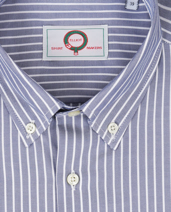 Elliot Shirt Button Down Lange Mouw | Nacht Blauw