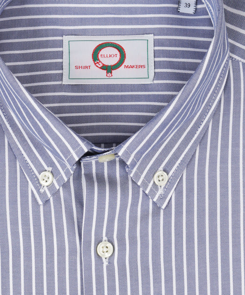 Elliot Shirt Button Down Lange Mouw | Nacht Blauw