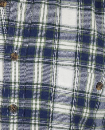 Gevoerd Iers Shirt | Blauw