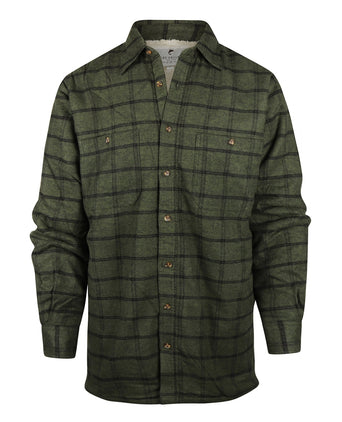 Gevoerd Iers Shirt | Groen