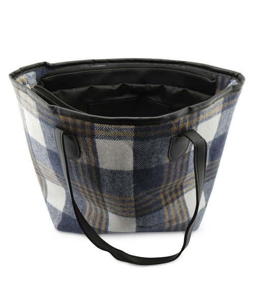 Stijlvolle Tweedlook Tas | Blauw