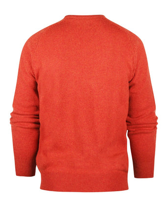 Pullover klassiek Lamswol v-hals | Rood