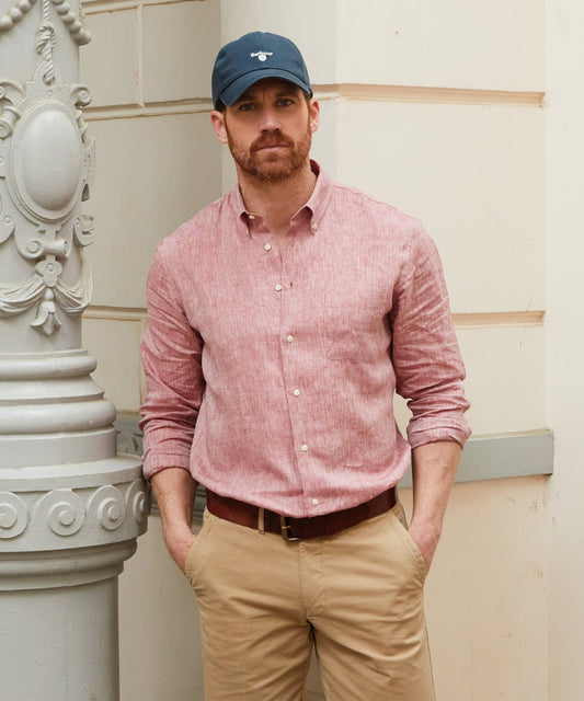 Shirt Linnen LM | Rood