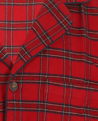 Luxe Flanellen Pyjama Set | Rood