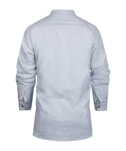 Overhemd Grandfather Shirt | Blauw