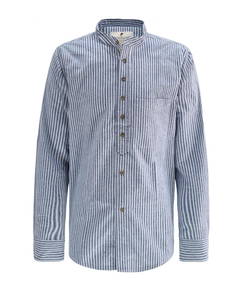 Overhemd Grandfather Shirt | Blauw