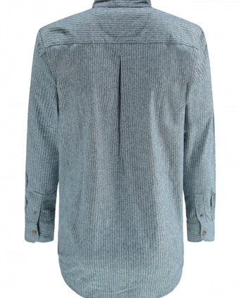 Overhemd Grandfather Shirt | Blauw