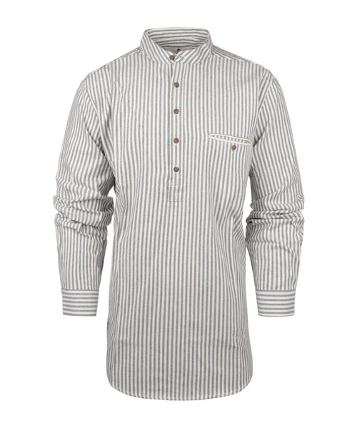 Overhemd Grandfather Shirt | Blauw