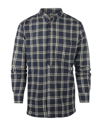 Overhemd Grandfather Shirt | Blauw