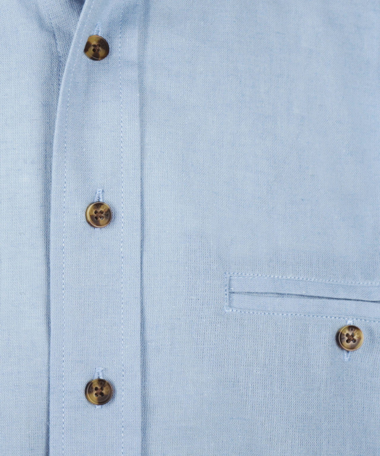 Shirt Grandfather Shirt linen | Blue
