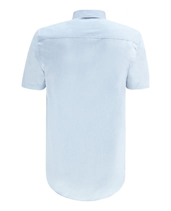 Overhemd tijdloos korte mouwen | Blauw