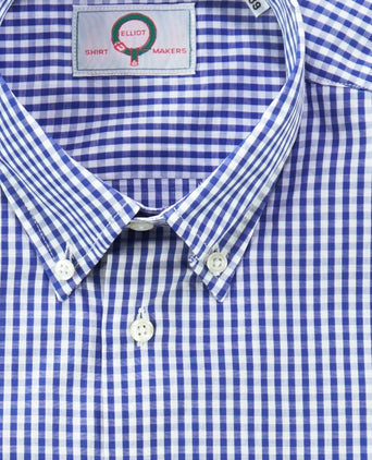 Overhemd tijdloos korte mouwen | Blauw