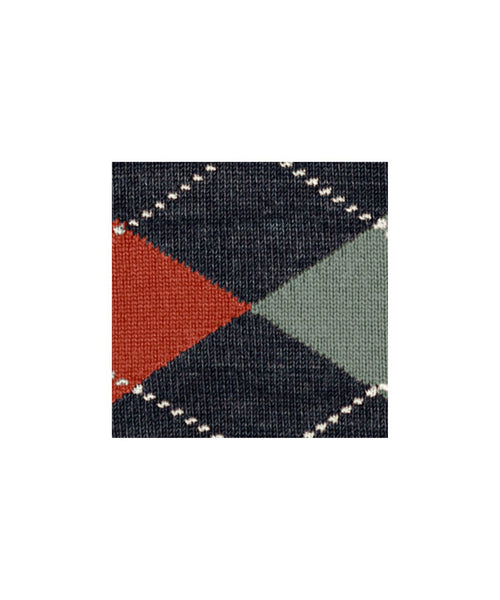 Edinburgh Melange Heren Sokken | Blauw