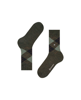 Edinburgh Melange Heren Sokken | Groen