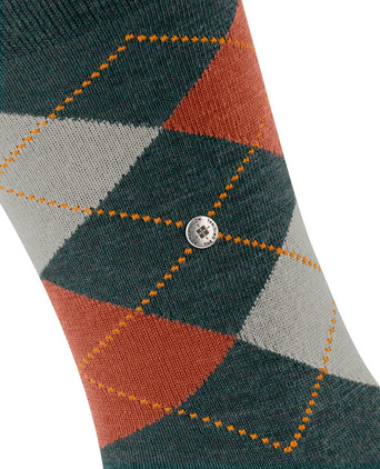 Edinburgh Melange Heren Sokken | Groen