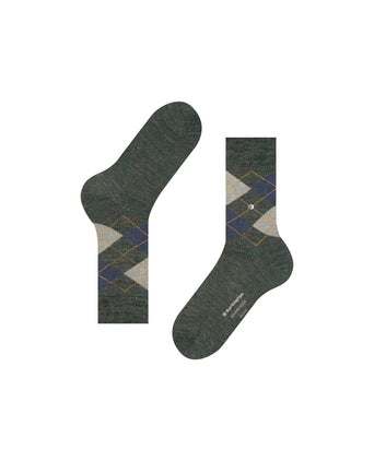 Edinburgh Melange Heren Sokken | Groen
