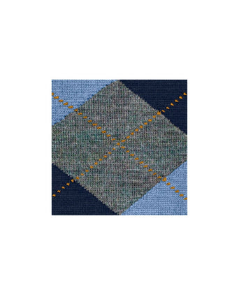 Edinburgh heren kniekousen | Blauw