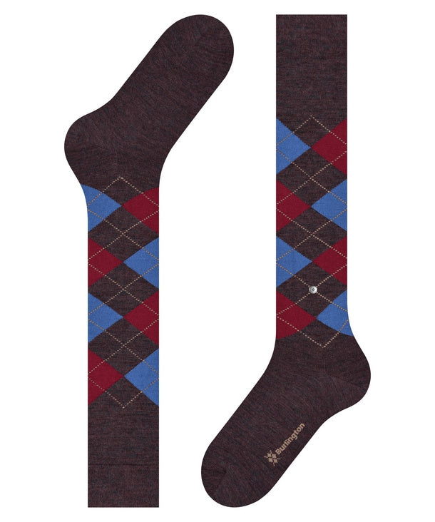 Edinburgh Herren-Kniestrümpfe | Lila