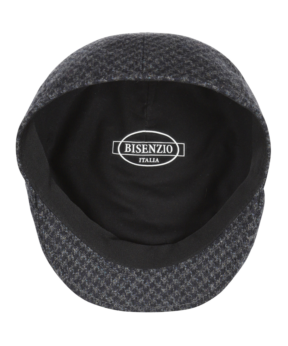 Wollen Soft Cap | Grijsblauw Patroon