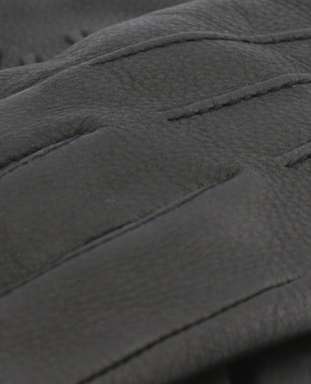 Luxe Hertenleer Handschoenen | Zwart