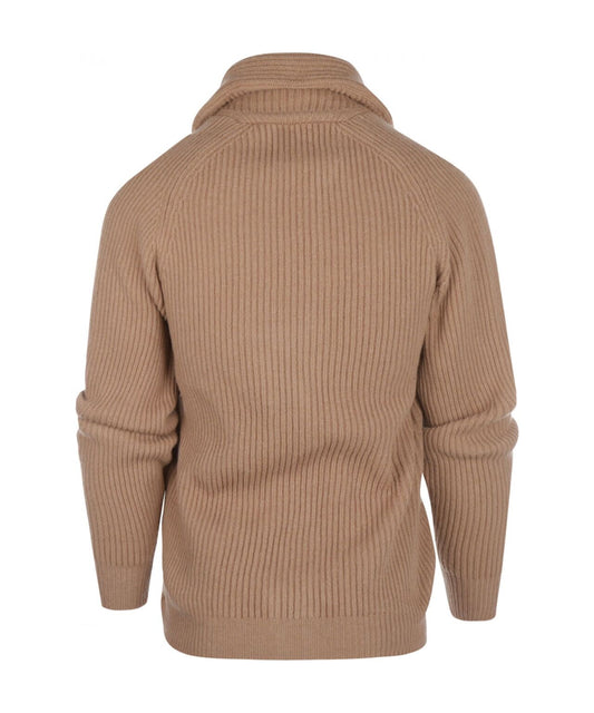 Vest Sjaalkraag | Camel