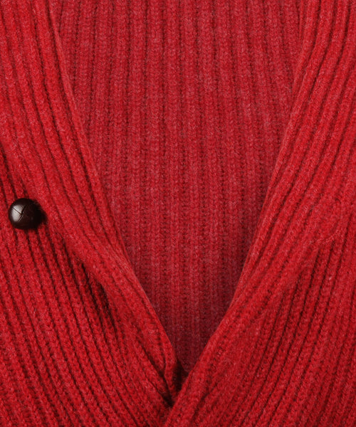 William Lockie Knoop Vest Sjaalkraag | Poppy Melange