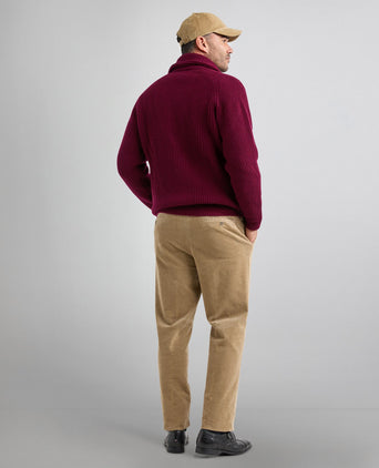 William Lockie Knoop Vest Sjaalkraag | Bordeaux