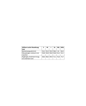 William Lockie Knoop Vest Sjaalkraag | Harvest Gold