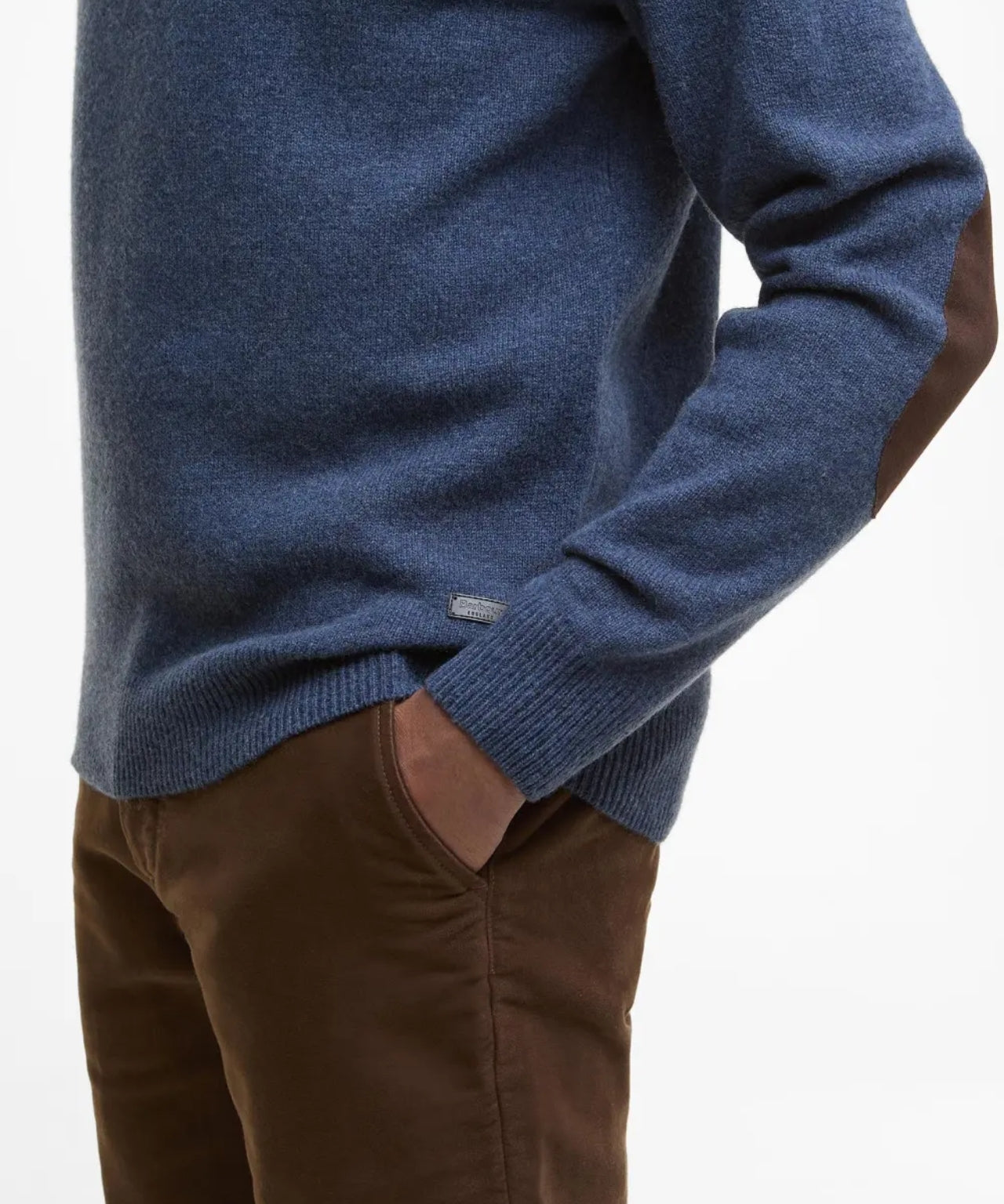Elbow Patch Sweatshirt | Indigo