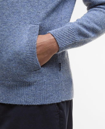 Barbour Talder Half Zip Knitted | Blauw