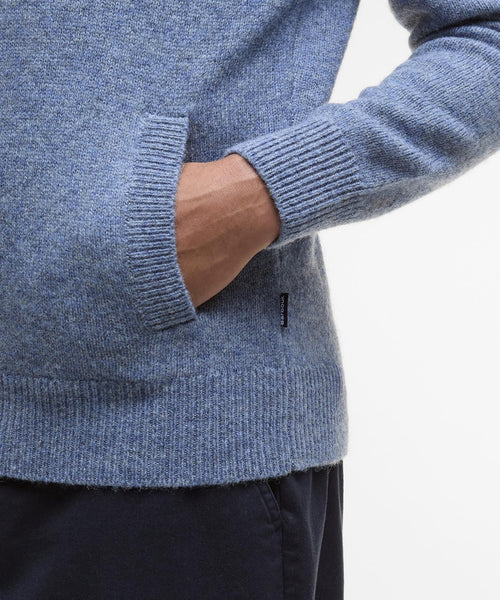 Barbour Talder Half Zip Knitted | Blauw