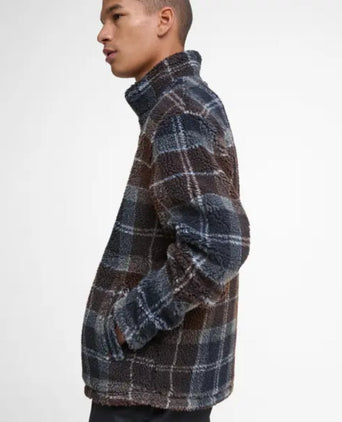 Barbour Tartan Sherpa Fleece | Nacht Blauw
