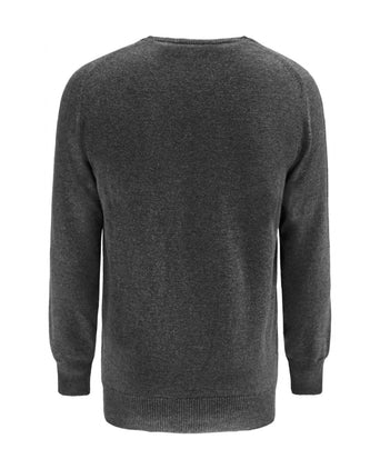 Pullover Lamswol ronde hals dutch fit | Charcoal