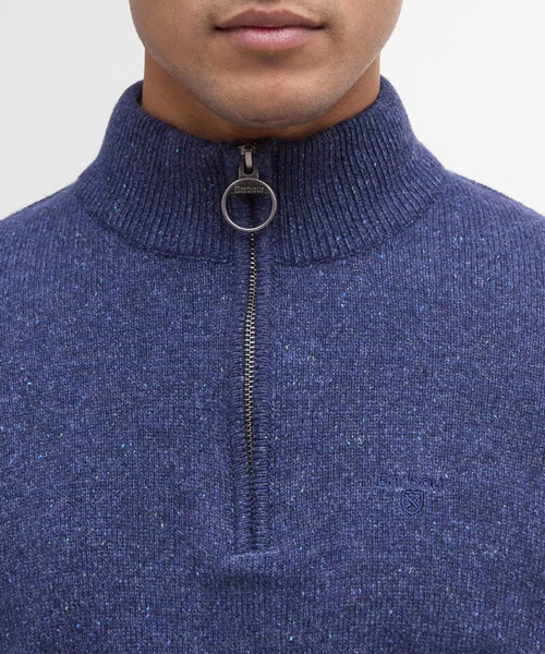 Trui Tisbury hoge rits | Blauw