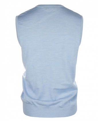 Maerz Slipover Merino Wol | Blauw