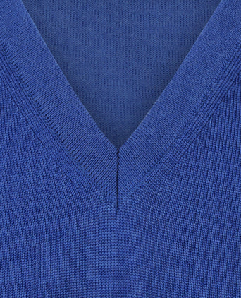 Maerz Slipover Merino Wol | Blauw