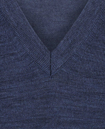 Maerz Slipover Merino Wol | Blauw