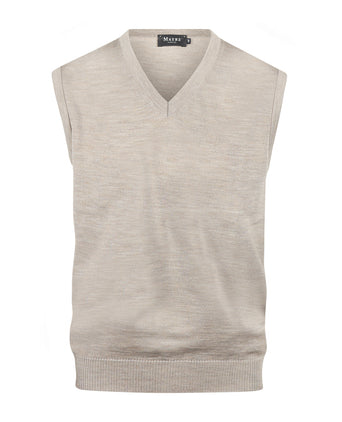 Maerz Slipover Merino Wol | Bruin