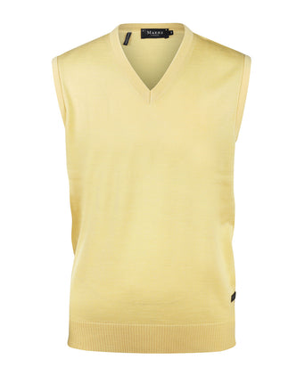 Maerz Slipover Merino Wol | Geel
